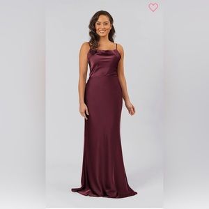 Kennedy Blue dress Quin in Burgandy